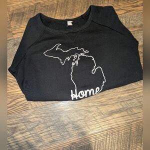 Black Michigan Home Sweatshirt